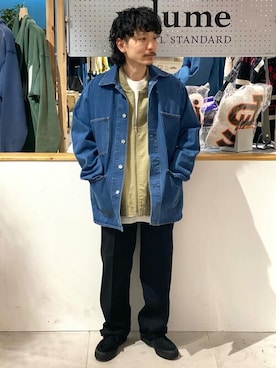 「Gジャン」｜「アイテム（その他アウター）」を使った、JOURNAL STANDARD relumeさん（メンズ・160cm）の冬コーディネート