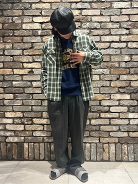 「BIG MIKE（ビッグマイク）のアイテム」を使った、JOURNAL STANDARD relumeさん（メンズ・169cm）の冬コーディネート