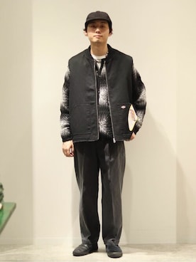 「Dickies（ディッキーズ）のアイテム（その他アウター）」を使った、JOURNAL STANDARD relumeさん（メンズ・174cm）の冬コーディネート