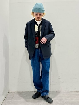 「JOURNAL STANDARD relume（ジャーナルスタンダード　レリューム）のアイテム（テーラードジャケット）」を使った、JOURNAL STANDARD relumeさん（メンズ・170cm）の冬コーディネート