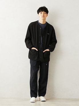 「snowpeak」｜「アイテム（パンツ）」を使った、JOURNAL STANDARD relumeさん（メンズ・176cm）の冬コーディネート