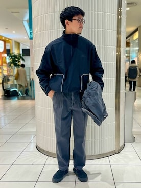 「Gジャン」｜「アイテム（その他アウター）」を使った、JOURNAL STANDARD relumeさん（メンズ・178cm）の冬コーディネート