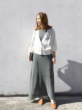 「ニットアップ」｜MKミッシェルクランさん（レディース・152cm）の春コーディネート