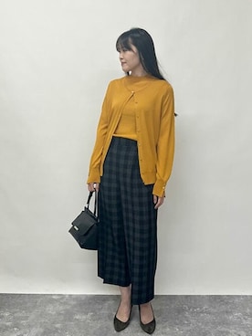 「MK MICHEL KLEIN（エムケーミッシェルクラン）のアイテム（アンサンブル）」を使った、MKミッシェルクランさん（レディース・160cm）の夏コーディネート