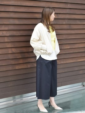 「MK MICHEL KLEIN（エムケーミッシェルクラン）のアイテム（マウンテンパーカー）」を使った、MKミッシェルクランさん（レディース・168cm）の春コーディネート