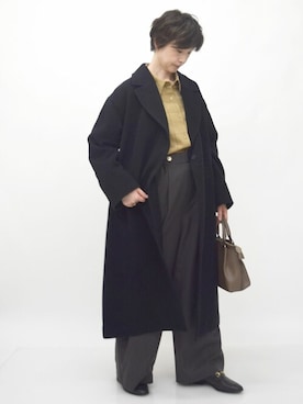 「オーバーシャツ」｜「アイテム（ジャケット/アウター）」を使った、MKミッシェルクランさん（レディース・156cm）の秋コーディネート