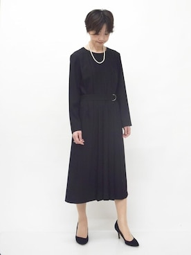 「MK MICHEL KLEIN（エムケーミッシェルクラン）のアイテム（アクセサリー）」を使った、MKミッシェルクランさん（レディース・156cm）の冬コーディネート