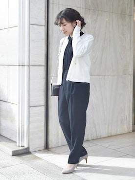 MKミッシェルクランさん（レディース・153cm）の冬コーディネート