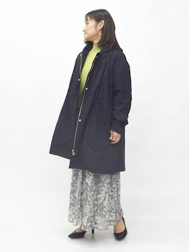 「MK MICHEL KLEIN（エムケーミッシェルクラン）のアイテム（マウンテンパーカー）」を使った、MKミッシェルクランさん（レディース・151cm）の春コーディネート