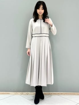 「MKミッシェルクラン」｜「アイテム（ワンピース）」を使った、MKミッシェルクランさん（レディース・157cm）の夏コーディネート