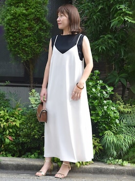 「MKミッシェルクラン」｜「アイテム（ワンピース）」を使った、MKミッシェルクランさん（レディース・163cm）の夏コーディネート