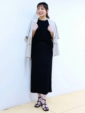 「半袖」｜「アイテム（テーラードジャケット）」を使った、MKミッシェルクランさん（レディース・159cm）の夏コーディネート