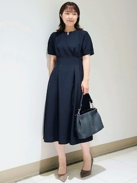 「MKミッシェルクラン」｜「アイテム（ワンピース）」を使った、MKミッシェルクランさん（レディース・157cm）の夏コーディネート