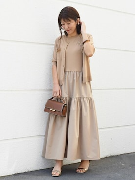 「MKミッシェルクラン」｜「アイテム（ワンピース）」を使った、MKミッシェルクランさん（レディース・163cm）の夏コーディネート
