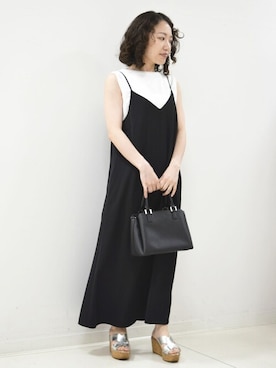 「MKミッシェルクラン」｜「アイテム（ワンピース）」を使った、MKミッシェルクランさん（レディース・153cm）の夏コーディネート