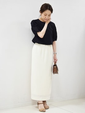 MKミッシェルクランさん（レディース・156cm）の夏コーディネート