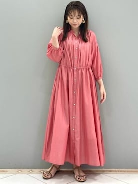 「MK MICHEL KLEIN（エムケーミッシェルクラン）のアイテム（ワンピース/ドレス）」を使った、MKミッシェルクランさん（レディース・153cm）の夏コーディネート