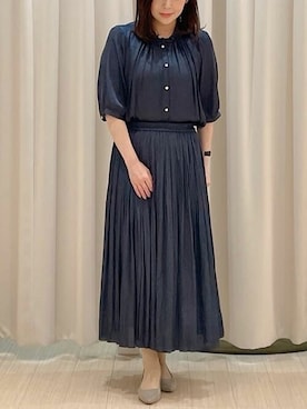 「OFUON（オフオン）のアイテム」を使った、MKミッシェルクランさん（レディース・153cm）の秋コーディネート