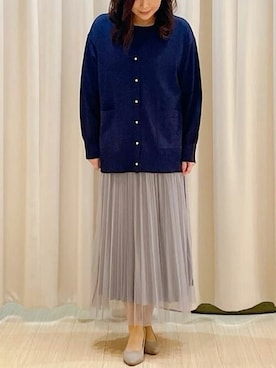 「OFUON（オフオン）のアイテム」を使った、MKミッシェルクランさん（レディース・153cm）の秋コーディネート