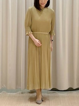 「OFUON（オフオン）のアイテム」を使った、MKミッシェルクランさん（レディース・153cm）の秋コーディネート