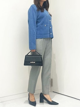 「OFUON（オフオン）のアイテム」を使った、MKミッシェルクランさん（レディース・154cm）の秋コーディネート