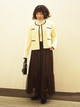 MKミッシェルクランさん（レディース・153cm）の秋コーディネート