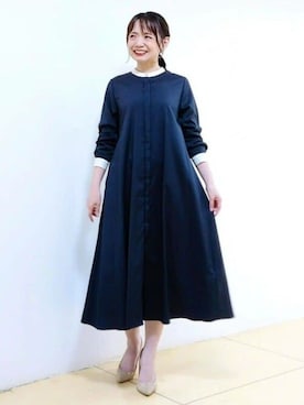 「MK MICHEL KLEIN（エムケーミッシェルクラン）のアイテム（ワンピース/ドレス）」を使った、MKミッシェルクランさん（レディース・159cm）の秋コーディネート