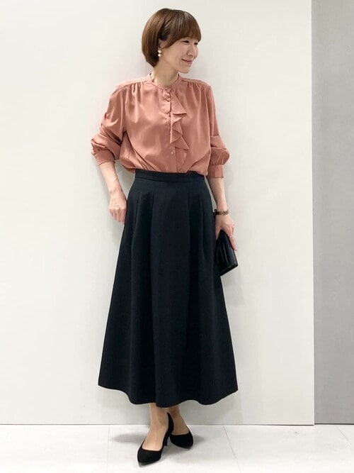 ★ジマーマン★MATCHMAKER シルクリネン フレアミディスカート シルクリネンフレアースカート｜J'aDoRe JUN ONLINE OUTLET