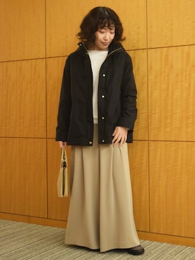 「ラメ」｜「アイテム（ブルゾン）」を使った、MKミッシェルクランさん（レディース・153cm）の秋コーディネート