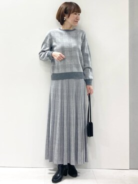 「ニットアップ」｜MKミッシェルクランさん（レディース・157cm）の冬コーディネート