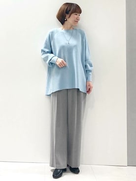 「MK MICHEL KLEIN（エムケーミッシェルクラン）のアイテム（アクセサリー）」を使った、MKミッシェルクランさん（レディース・157cm）の冬コーディネート