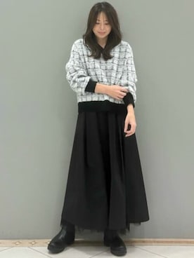 MKミッシェルクランさん(レディース・153cm)の冬コーディネート