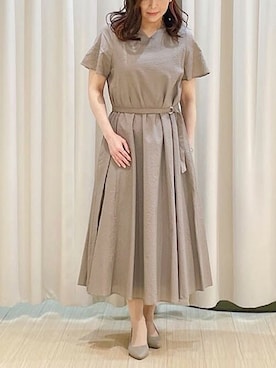 「OFUON（オフオン）のアイテム」を使った、MKミッシェルクランさん（レディース・153cm）の夏コーディネート