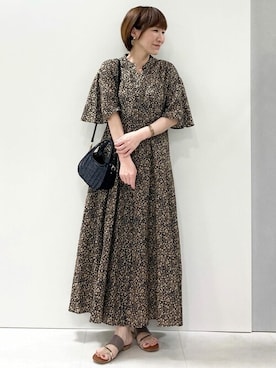 「MK MICHEL KLEIN（エムケーミッシェルクラン）のアイテム（ワンピース/ドレス）」を使った、MKミッシェルクランさん（レディース・157cm）の夏コーディネート
