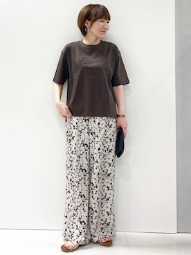 「MK MICHEL KLEIN（エムケーミッシェルクラン）のアイテム」を使った、MKミッシェルクランさん（レディース・157cm）の夏コーディネート
