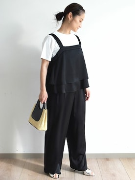 「MK MICHEL KLEIN（エムケーミッシェルクラン）のアイテム」を使った、MKミッシェルクランさん（レディース・151cm）の夏コーディネート