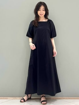 「MK MICHEL KLEIN（エムケーミッシェルクラン）のアイテム（ワンピース/ドレス）」を使った、MKミッシェルクランさん（レディース・157cm）の夏コーディネート