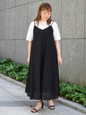 「MK MICHEL KLEIN（エムケーミッシェルクラン）のアイテム（ワンピース/ドレス）」を使った、MKミッシェルクランさん（レディース・157cm）の夏コーディネート