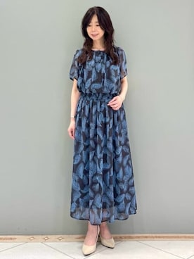 「MK MICHEL KLEIN（エムケーミッシェルクラン）のアイテム」を使った、MKミッシェルクランさん（レディース・157cm）の夏コーディネート