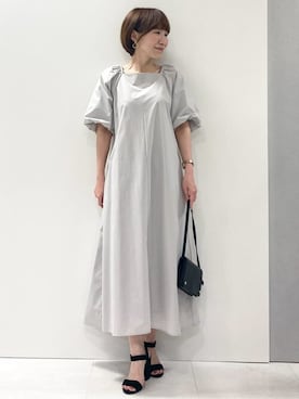 「MK MICHEL KLEIN（エムケーミッシェルクラン）のアイテム（ワンピース/ドレス）」を使った、MKミッシェルクランさん（レディース・157cm）の夏コーディネート