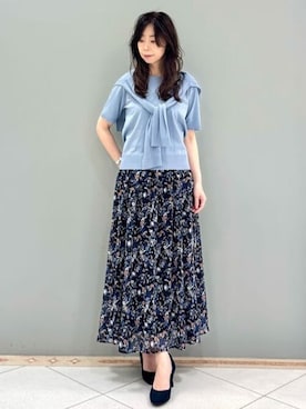 「アイテム（アンサンブル）」を使った、MKミッシェルクランさん（レディース・157cm）の夏コーディネート