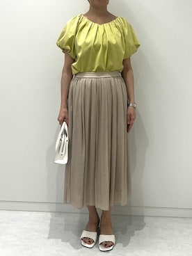 「バルーンスリーブ」｜MKミッシェルクランさん（レディース・157cm）の秋コーディネート