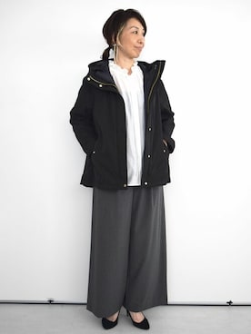 「アイテム（ブルゾン）」を使った、MKミッシェルクランさん（レディース・158cm）の秋コーディネート