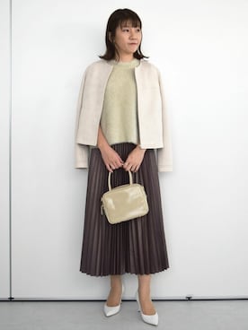 「ショートブルゾン」｜MKミッシェルクランさん（レディース・163cm）の秋コーディネート