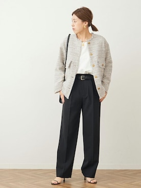 journal standard L'essage 銀座店スタッフさん（レディース・164cm）の冬コーディネート