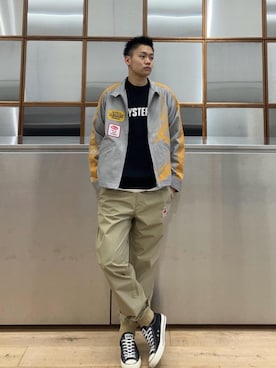 「撥水」｜「アイテム（ブルゾン）」を使った、Linさん（メンズ・177cm）の夏コーディネート