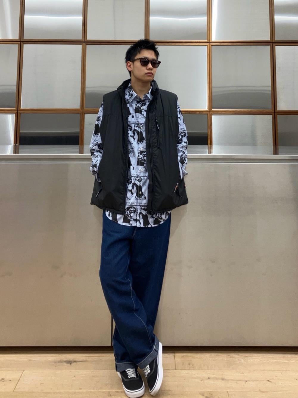 SONIC YOUTH/GOO SCRATCH柄 レギュラーカラーシャツを使ったメンズ人気