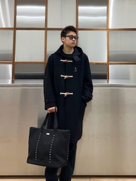 「HYSTERIC GLAMOUR（ヒステリックグラマー）のアイテム（ダウンジャケット/コート）」を使った、Linさん（メンズ・177cm）の冬コーディネート