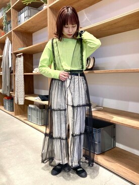 「ネコ」｜「アイテム（ワンピース/ドレス）」を使った、bulle de savonさん（レディース・152cm）の春コーディネート