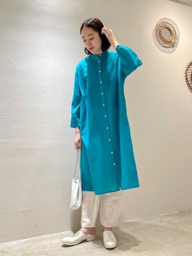 「yuni」｜「アイテム（ワンピース/ドレス）」を使った、bulle de savonさん（レディース・166cm）の春コーディネート